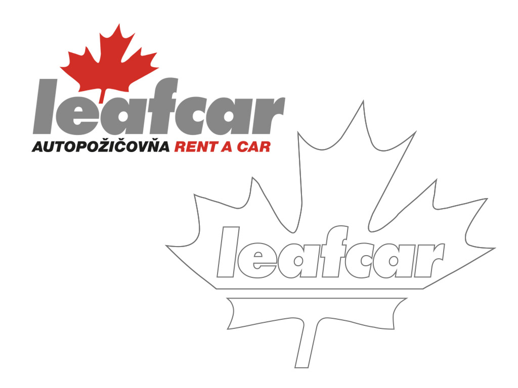 Leafcar - Ponukový leták a redesign pôvodného loga